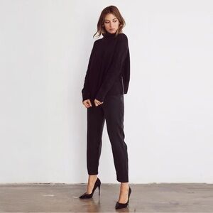 VETTA | Black Tencel Everyday Trousers Size 4 Business Casual